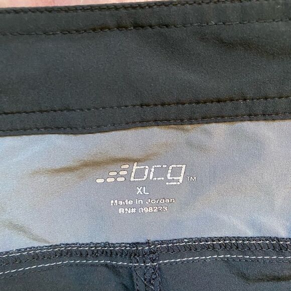 Mens BCG Gray and Black Trunks Size XL - Picture 3 of 3